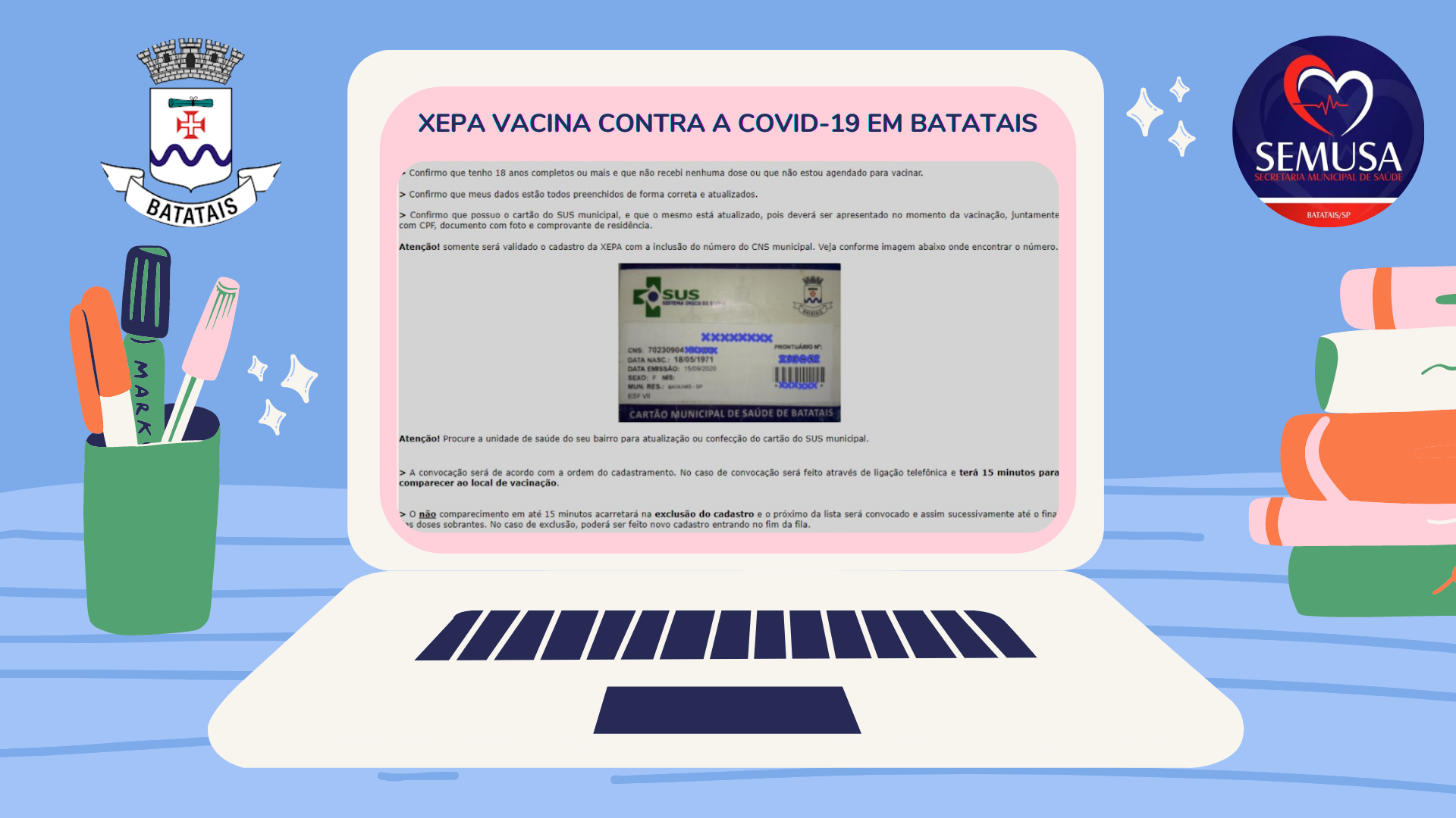 Agendamento Vacina Contra A Covid 19 E Xepa Secretaria Municipal De Saude De Batatais